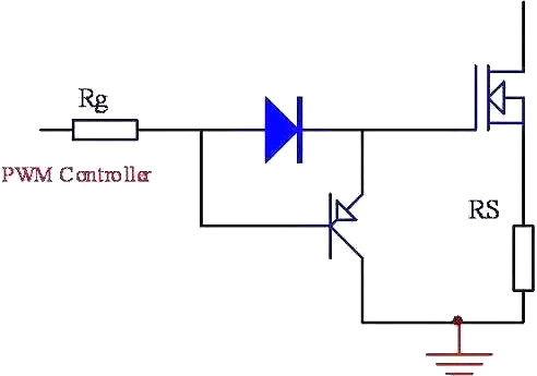 MOSFET柵極,驅動電路,PNP