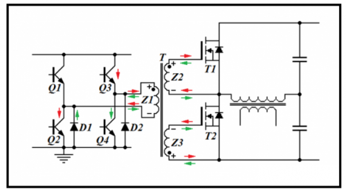 變壓器驅(qū)動半橋電路
