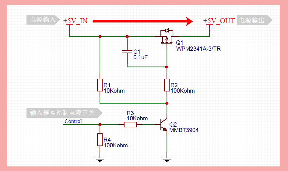 MOS管電源開(kāi)關(guān)電路