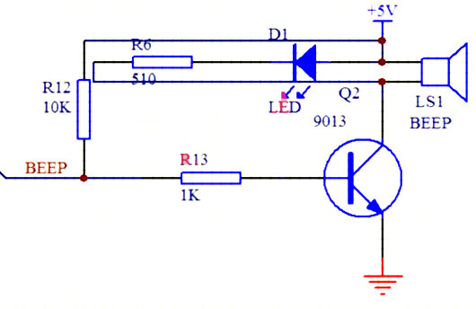 蜂鳴器驅動電路圖