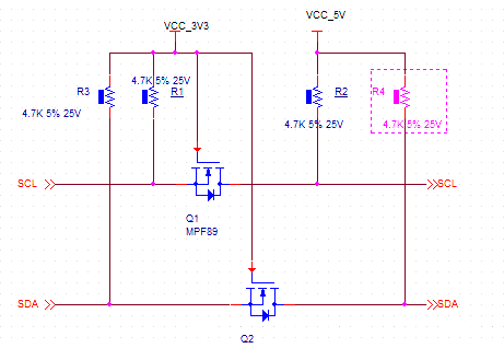 MOS管 IIC 電平轉換