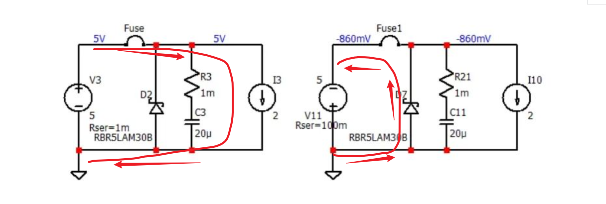 二極管 MOS管電路防反接