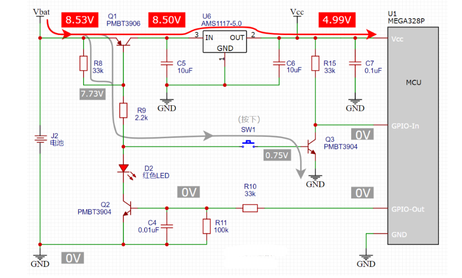 一鍵開機(jī) 關(guān)機(jī)電路