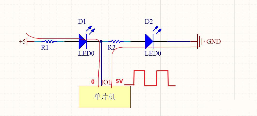 MCU控制燈